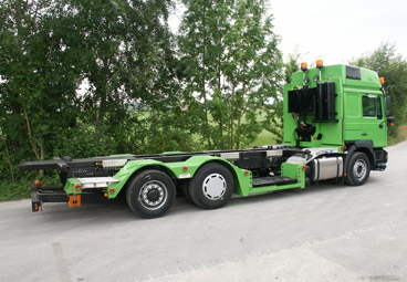 Tiefbett-LKW